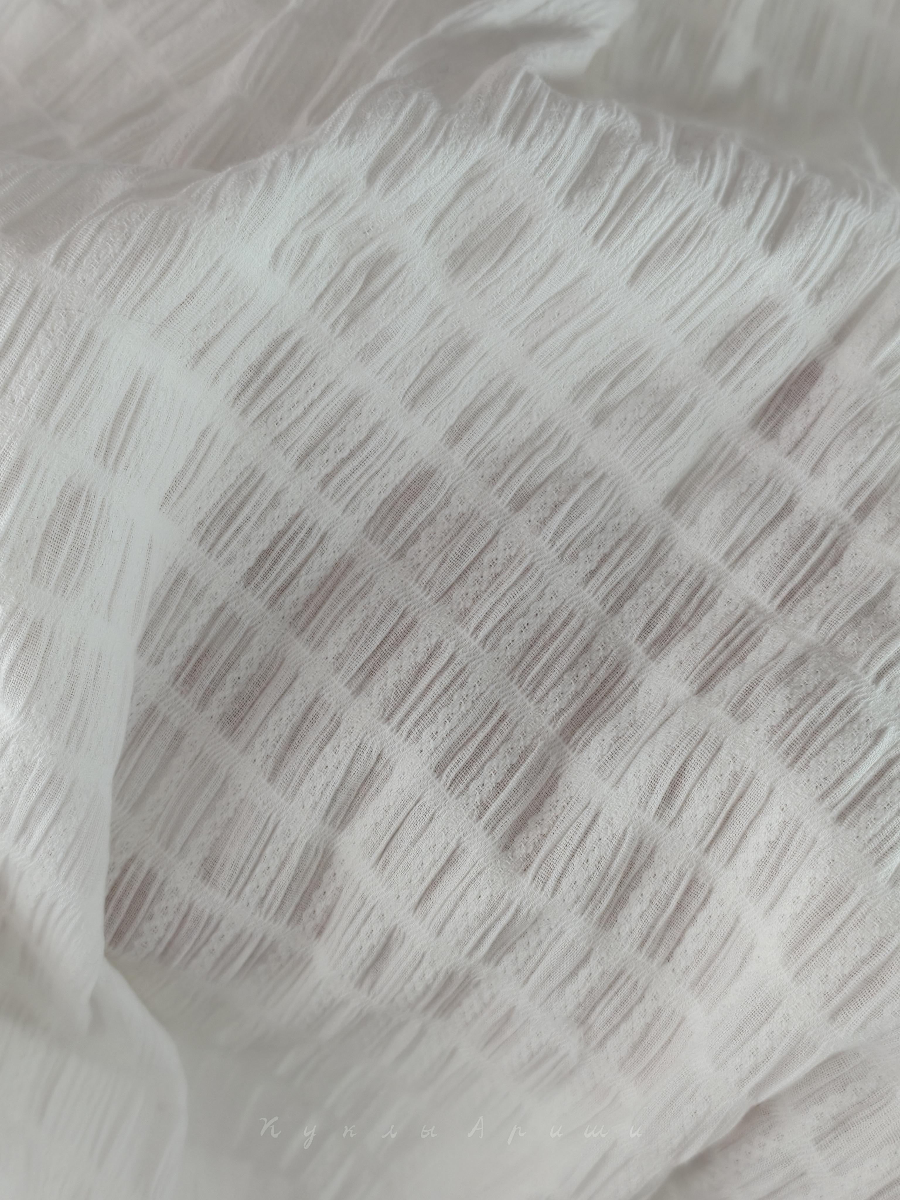 картинка Хлопок фактурный арт.13 Цвет молочный от магазина Ариши Рукодельные нежности