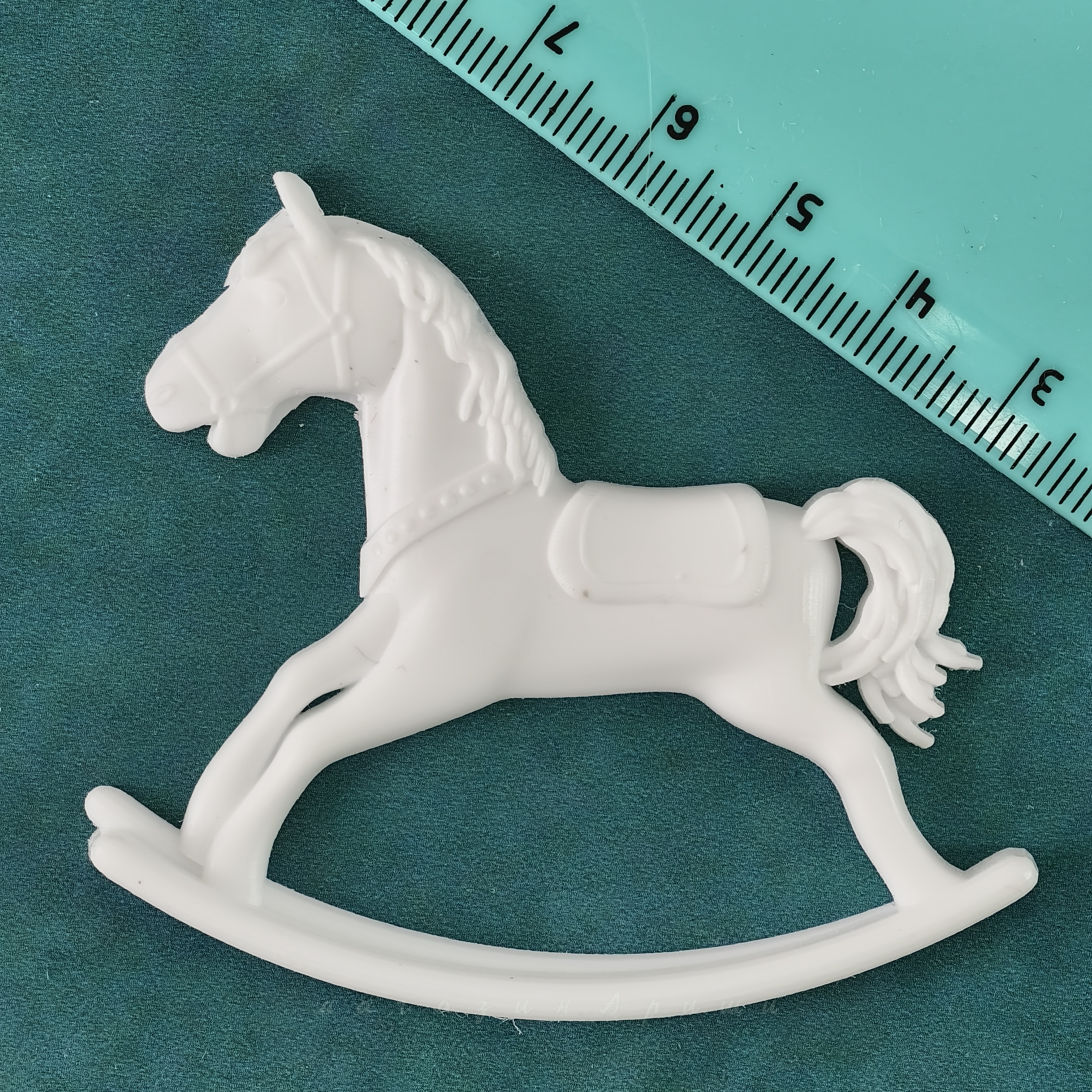 картинка Декоративная фигурка "Лошадка-качалка " средняя (Л015) 6.5×5.5см от магазина Ариши Рукодельные нежности