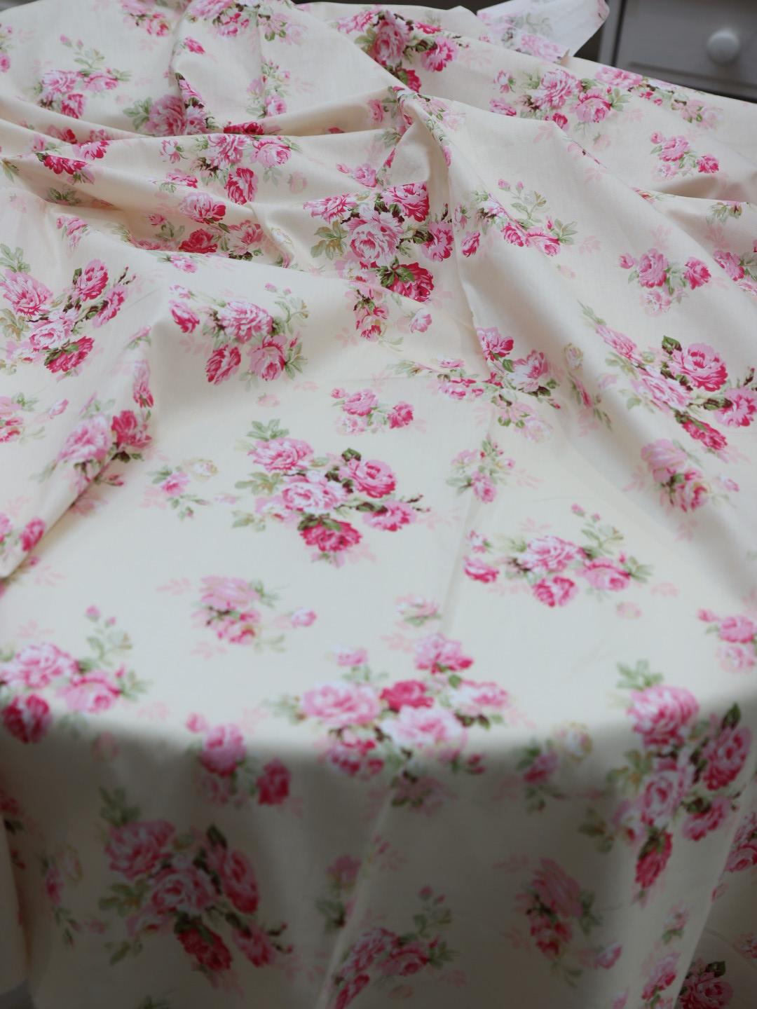 картинка Ткань хлопок "Елена"  цвет   э к р ю. от магазина Ариши Рукодельные нежности