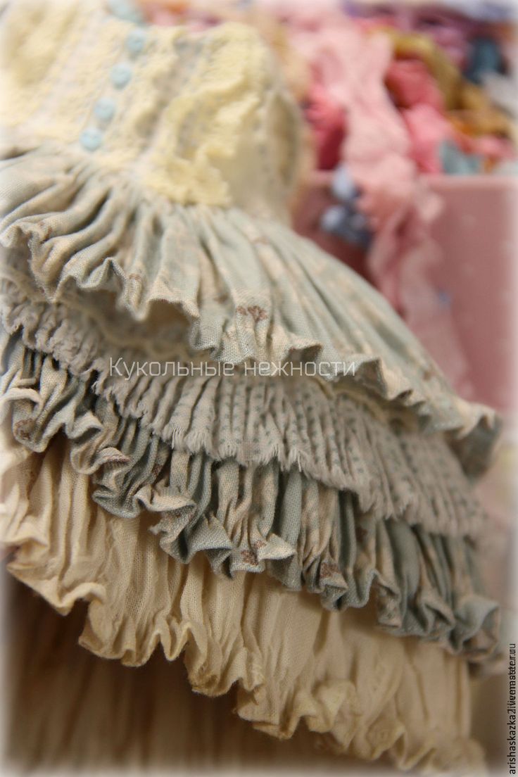 фото  Видео-курс: одежда кукол в рюшах школа кукол Ариши