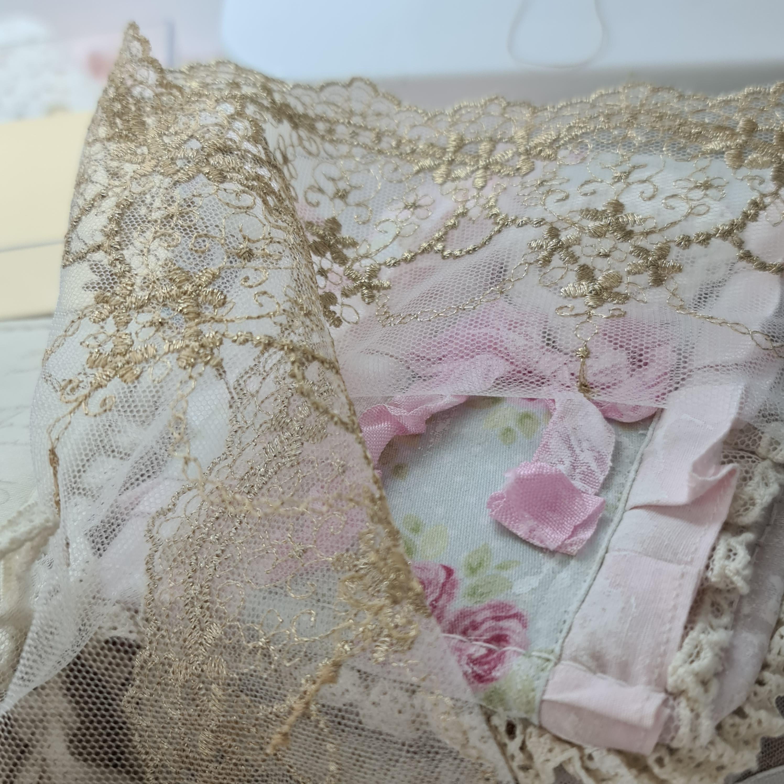 картинка Кружево  золотое 3005. Кружево люрекс от магазина Ариши Рукодельные нежности